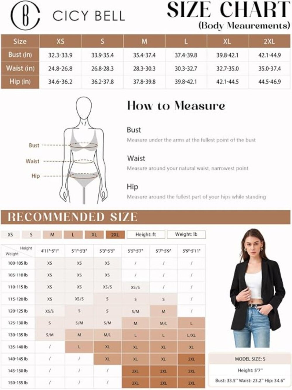 Women's Casual Blazers - Picture 5 of 5